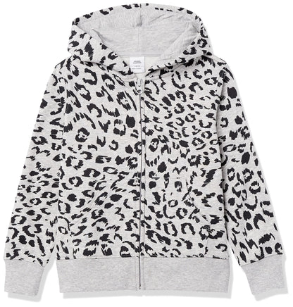 Essentials Girls' Fleece Zip-Up Hoodie 