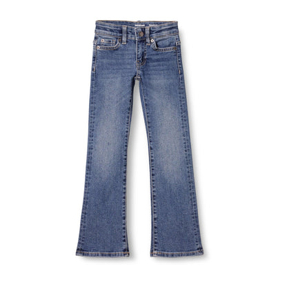 Essentials Mädchen Schmal geschnittene Bootcut-Jeans aus Stretch
