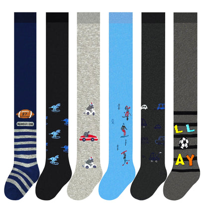 MRCC Pack of 6 boys children's knitted tights baby tights fine knitted cotton 12999