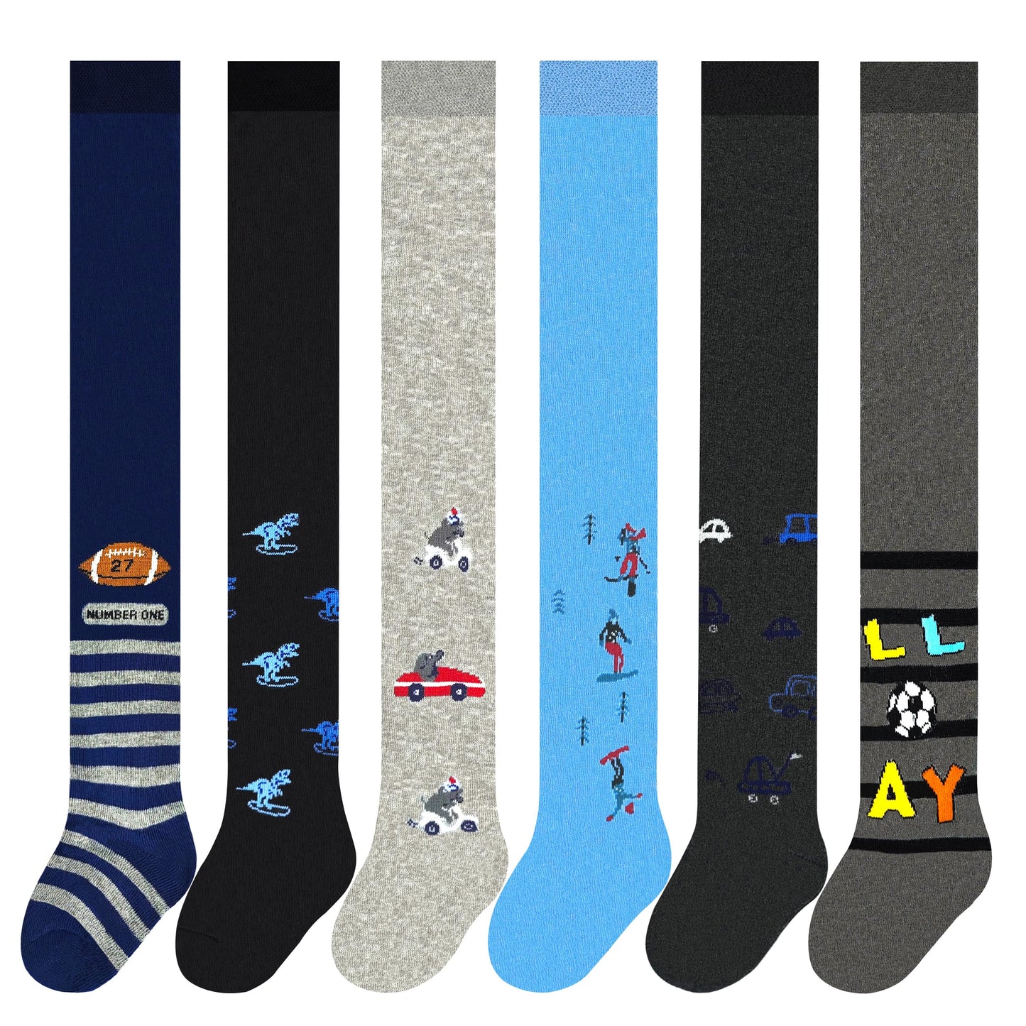 MRCC Pack of 6 boys children's knitted tights baby tights fine knitted cotton 12999