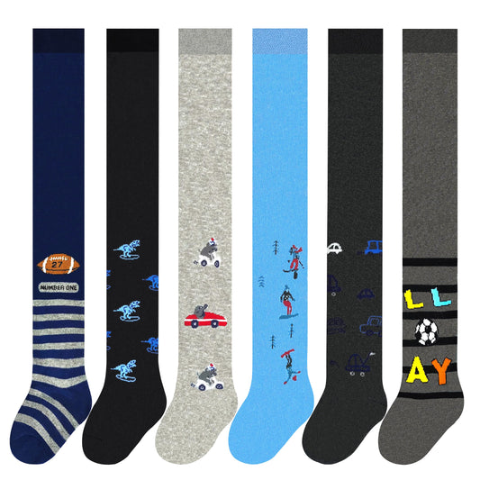 MRCC Pack of 6 boys children's knitted tights baby tights fine knitted cotton 12999