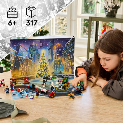 LEGO Marvel Adventskalender 2026 Spielzeug für Kinder ab 6 Jahren 76340
