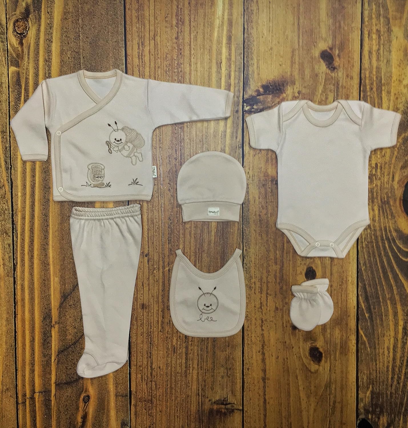 Neugeborenen Baby Geschenk Set 100% natürliche Baumwolle Erstausstattung Erstlingsausstattung Ausstattung Unisex Kleidung Geschenkset Babyausstattung für Babys 0-4 Monate (Koala)