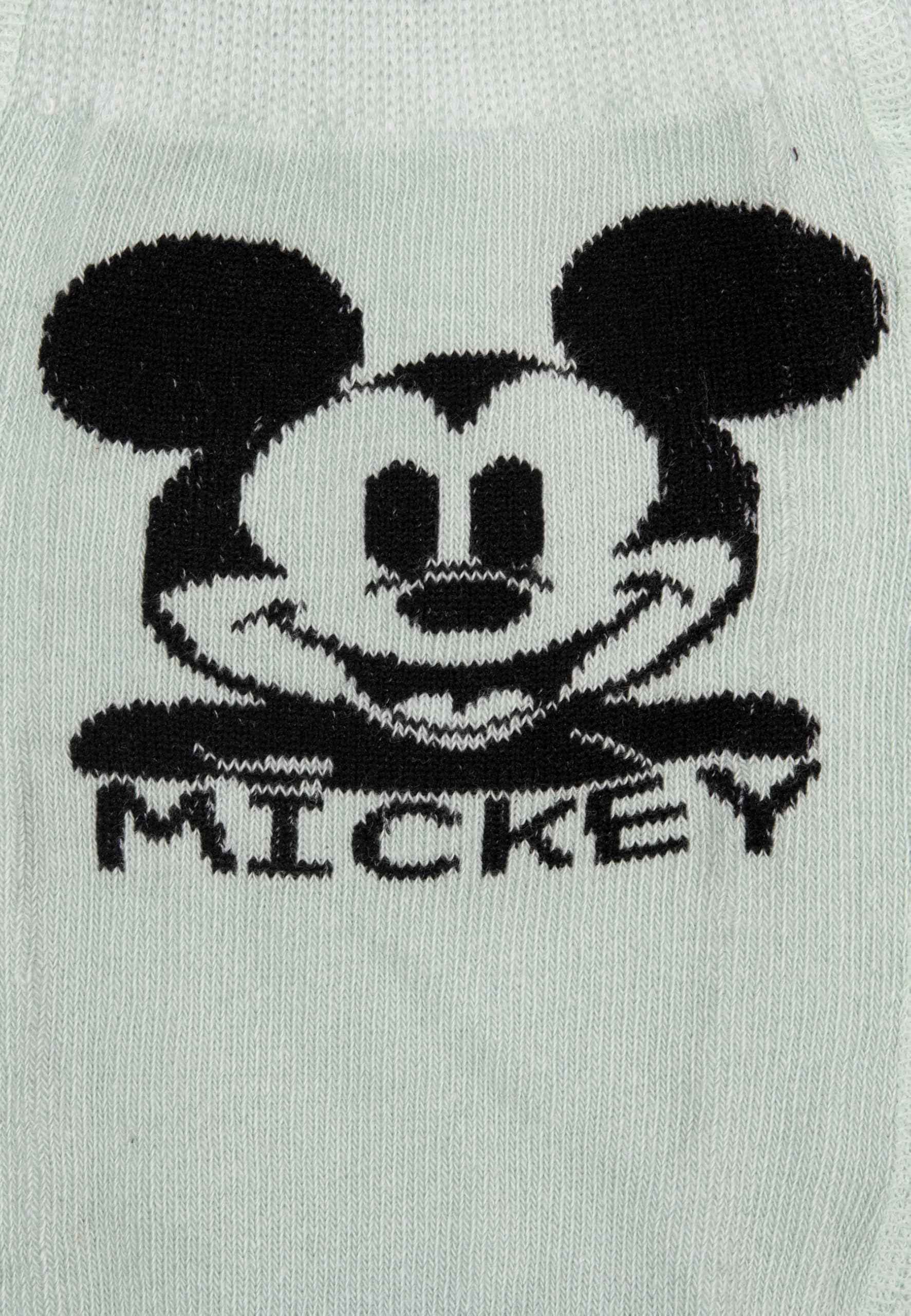 United Labels Disney Mickey Mouse Baby Tights for Boys and Girls - Baby Tights Baby Clothing Brown Light Green (Pack of 3)