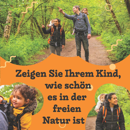 Luvdbaby Kraxe Kindertrage bis 18 Kg - Ergonomisch Kindertragerucksack für Kinder - Premium Toddler Carrier - Baby Tragerucksack - Babytrage Rückentrage Kleinkind - Rucksack mit Kindersitz