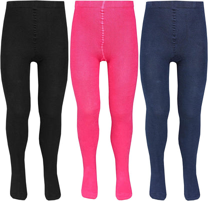 TupTam, Girls' Knitted Tights, Colourful Pattern, Pack of 6