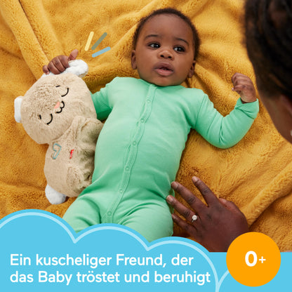 Fisher-Price HBP87 Slumber Koala with Soft Music, Light and Rhythmic Breathing Movements, Koala Cuddly Baby Toy, Night Light with Music for Babies, Baby Equipment for Newborns 0+