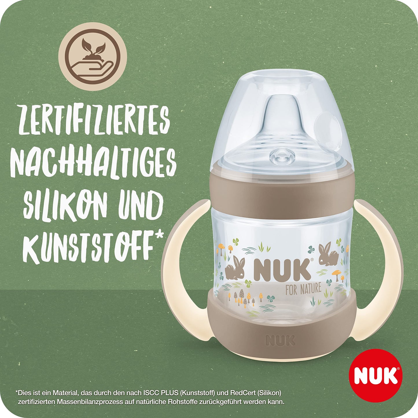 NUK First Choice+ Trinklernflasche | 6–18 Monate | 150 ml | Temperature Control Anzeige | Anti-Colic-Ventil | auslaufsichere Trinkschnabel | Ergonomische Griffe | BPA-frei | Disney Winnie Puuh blau - Meloni2