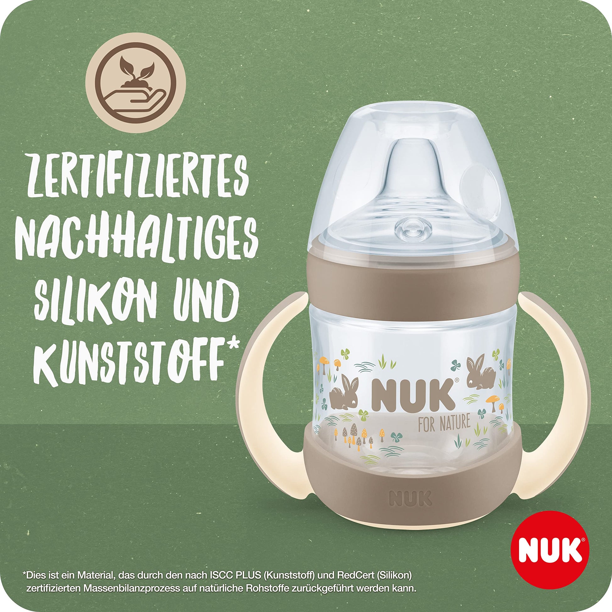 NUK First Choice+ Trinklernflasche | 6–18 Monate | 150 ml | Temperature Control Anzeige | Anti-Colic-Ventil | auslaufsichere Trinkschnabel | Ergonomische Griffe | BPA-frei | Disney Winnie Puuh blau - Meloni2