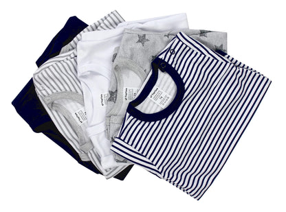 TupTam Baby Body Langarm – Weicher Body Baby 5er Pack aus Baumwolle, Unifarben, OEKO-TEX Zertifiziert