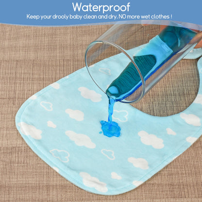 Yafane Baby Lätzchen Wasserdicht Weich 10er aus Baumwolle Halstücher Sabberlätzchen Spucktücher Baby für Baby Jungen und Mädchen Kleinkinder