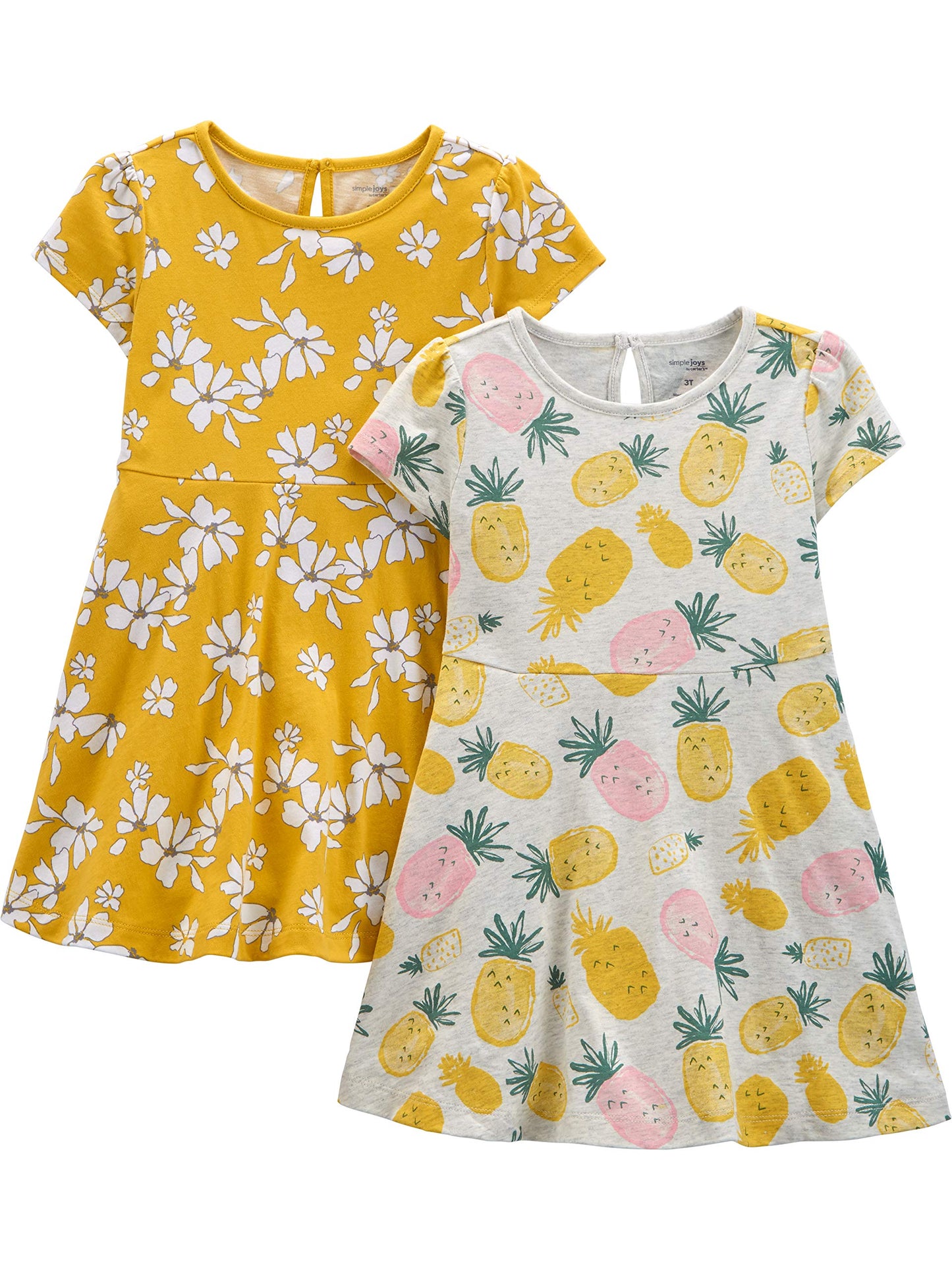 Simple Joys by Carter's Baby Girls' Casual Dress (Pack of 2)