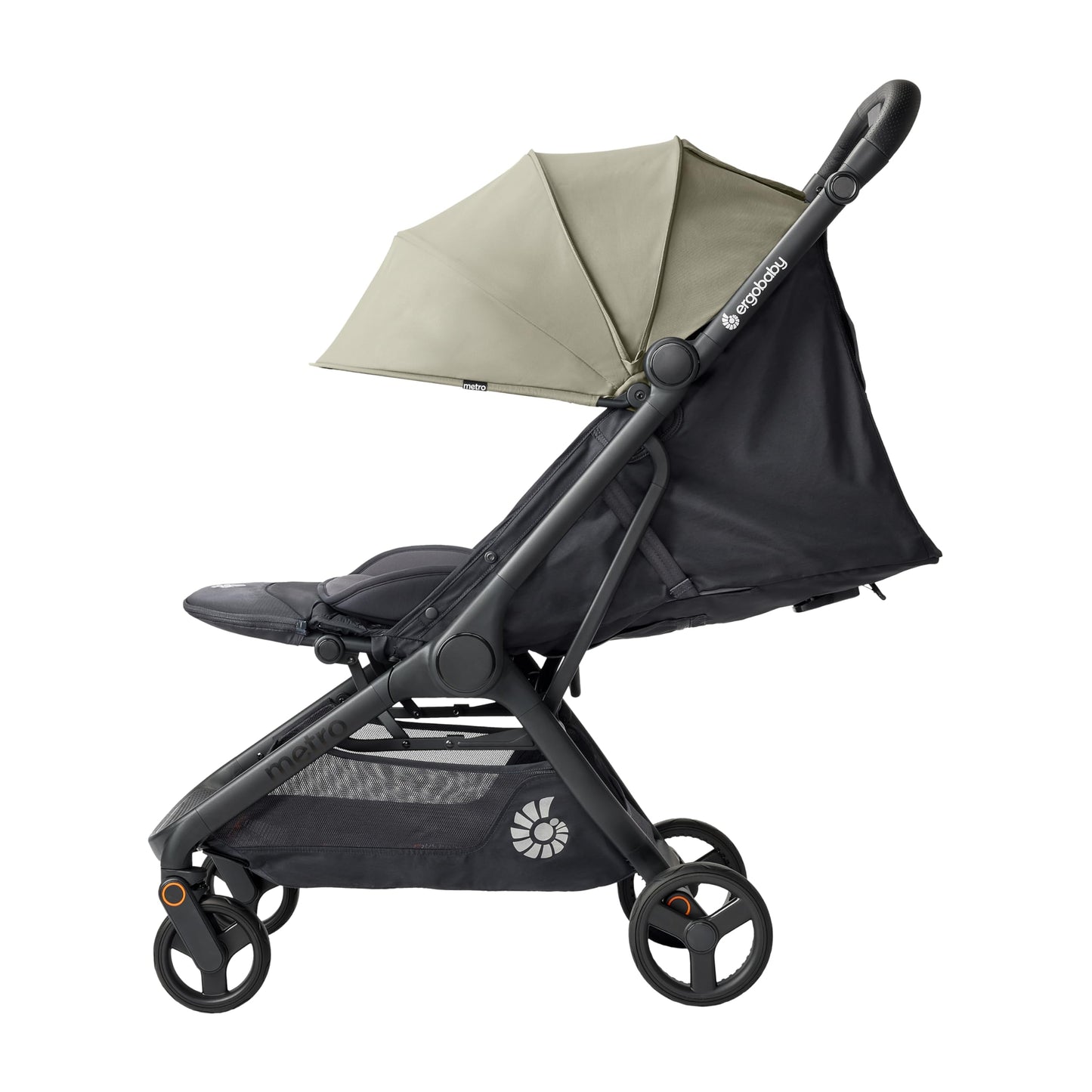 Ergobaby Metro3 Kinderwagen Buggy mit Liegefunktion, Baby-Buggy ab Geburt bis 22kg (0-4 Jahre), Zusammenklappbar und Autositz Kompatibel, höhenverstellbarer Griff, ergonomischer Sitz, Graphite Grey
