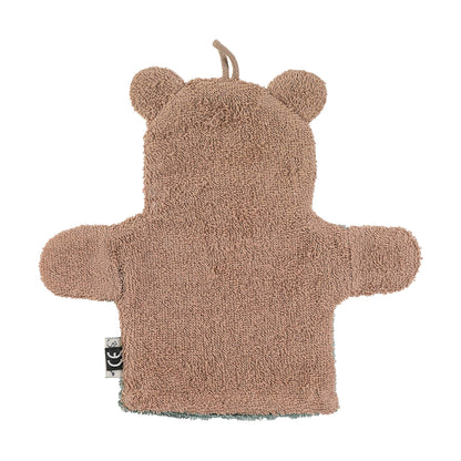 Sterntaler Spiel-Waschhandschuh Bär Ben, Größe: 22 x 24 cm, Mittelgrün