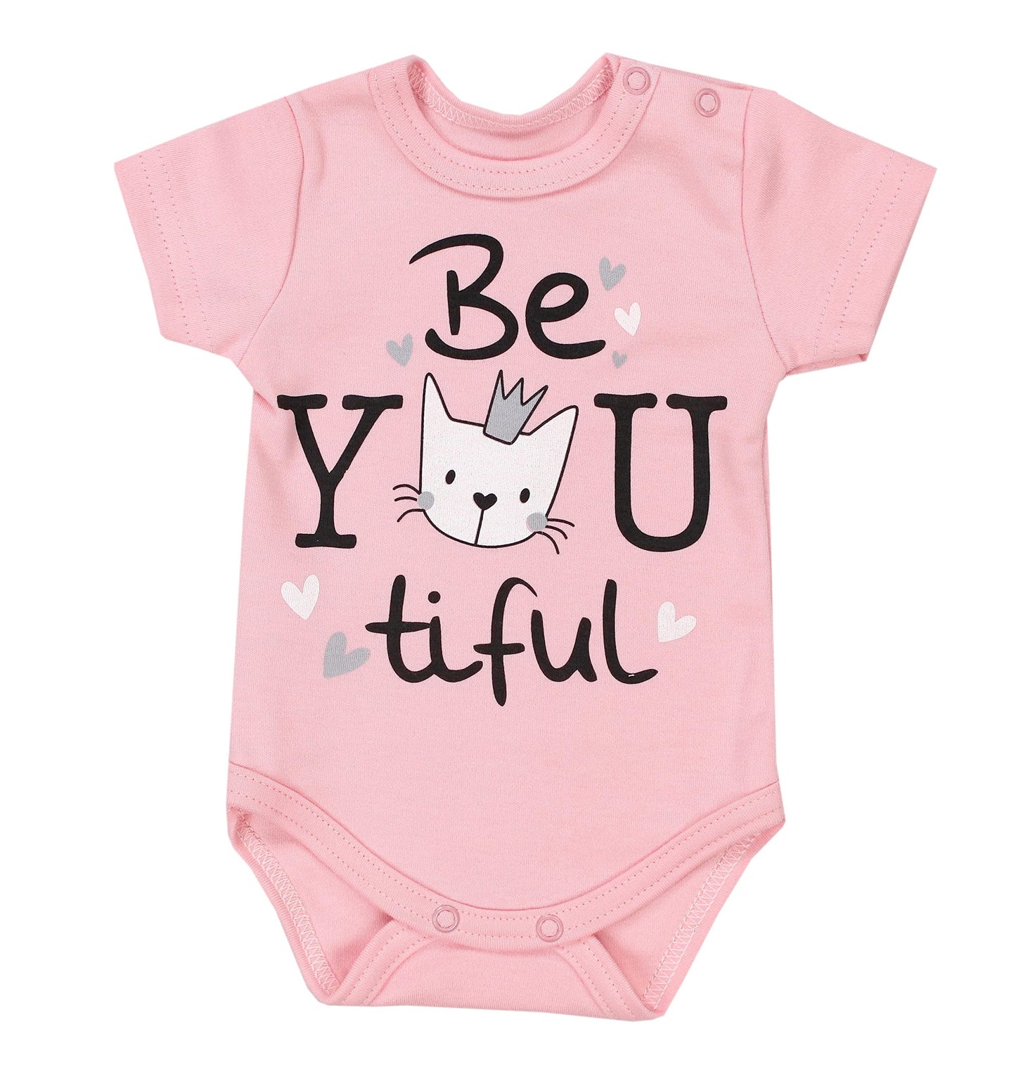 TupTam Baby Body Kurzarm im 5er Pack – Bedruckter Body Baby aus Baumwolle für Jungen und Mädchen