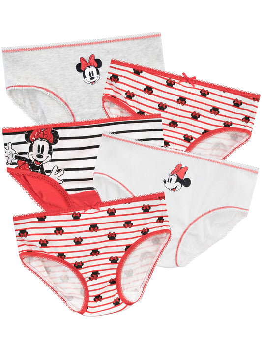 Disney Girls Minnie Mouse Underwear Pack of 5