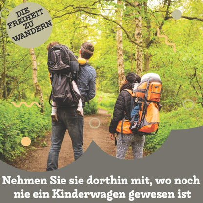 Luvdbaby Kraxe Kindertrage bis 18 Kg - Ergonomisch Kindertragerucksack für Kinder - Premium Toddler Carrier - Baby Tragerucksack - Babytrage Rückentrage Kleinkind - Rucksack mit Kindersitz