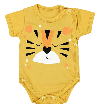 TupTam Baby Body Kurzarm Jungen – Wickelbody Kurzarm aus Baumwolle im 5er Set – OEKO-TEX Zertifiziert
