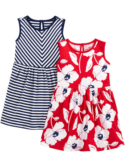 Simple Joys by Carter's Baby Girls' Casual Dress (Pack of 2)