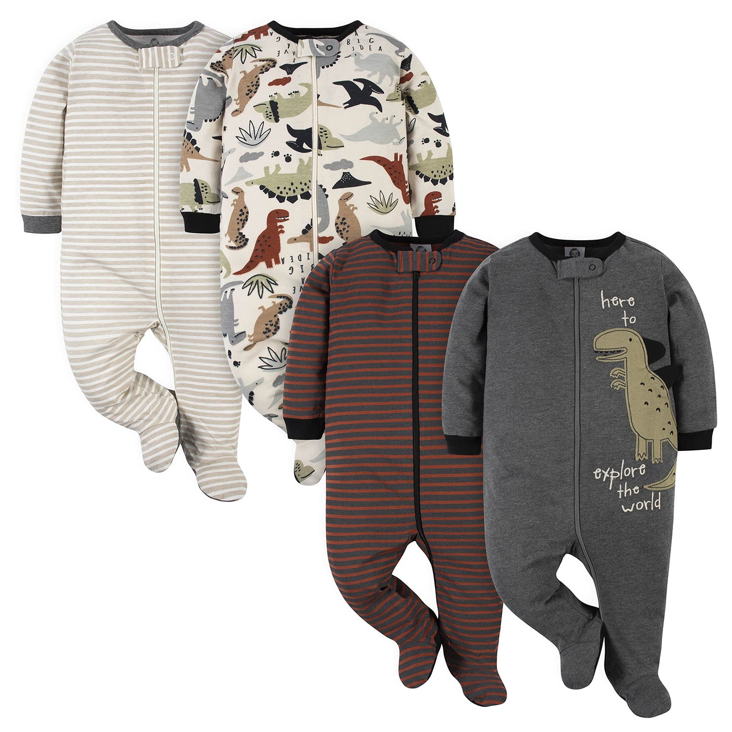 Gerber Baby Jungen Sleep ‚N Play Socken Baby und Kleinkind Schläfer 4er Pack