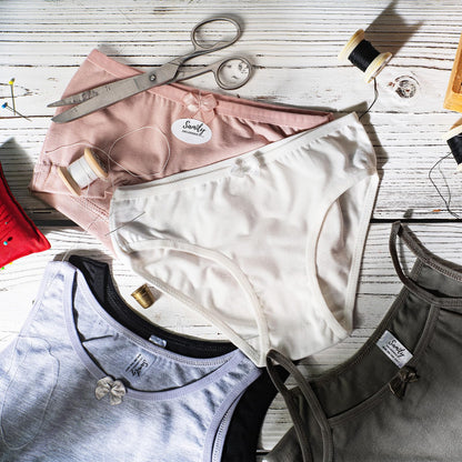 SAMILY Mädchen Unterhosen Unterhemd Set 10er Pack Unterwäsche Baumwolle