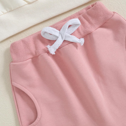 Himllauen Baby Mädchen Kleidung Sweatshirt + Lange Hose Zweiteiler Babykleidung Set Kleinkind Outfits