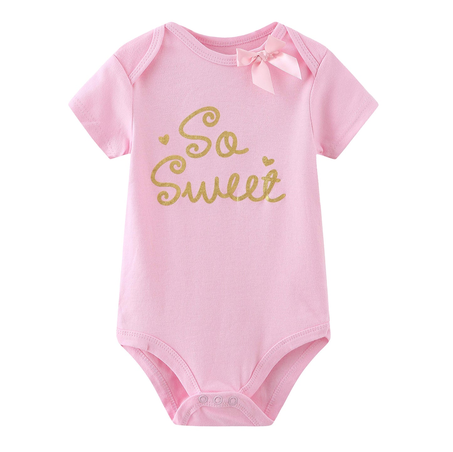 Kiddiezoom Baby-Body, Hose, Kleinkinder, Einteiler, Kleidung, Set, Outfits, für Jungen und Mädchen, Baumwollkappen, Kratzfäustlinge