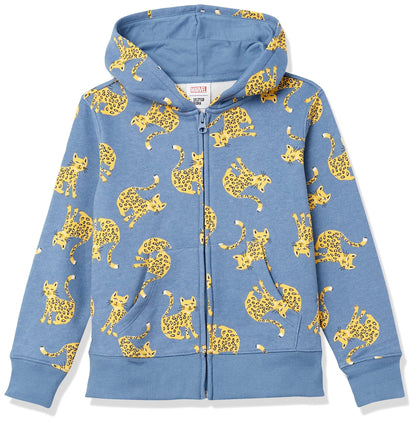 Essentials Girls' Fleece Zip-Up Hoodie 
