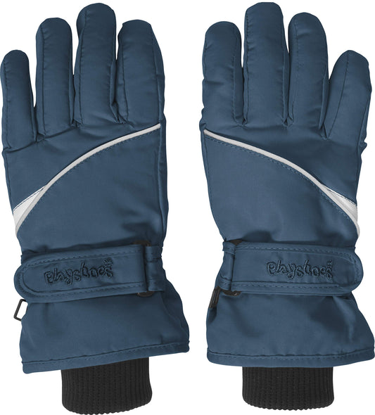 Playshoes Unisex Children's Winter Finger Gloves with Velcro Fastener