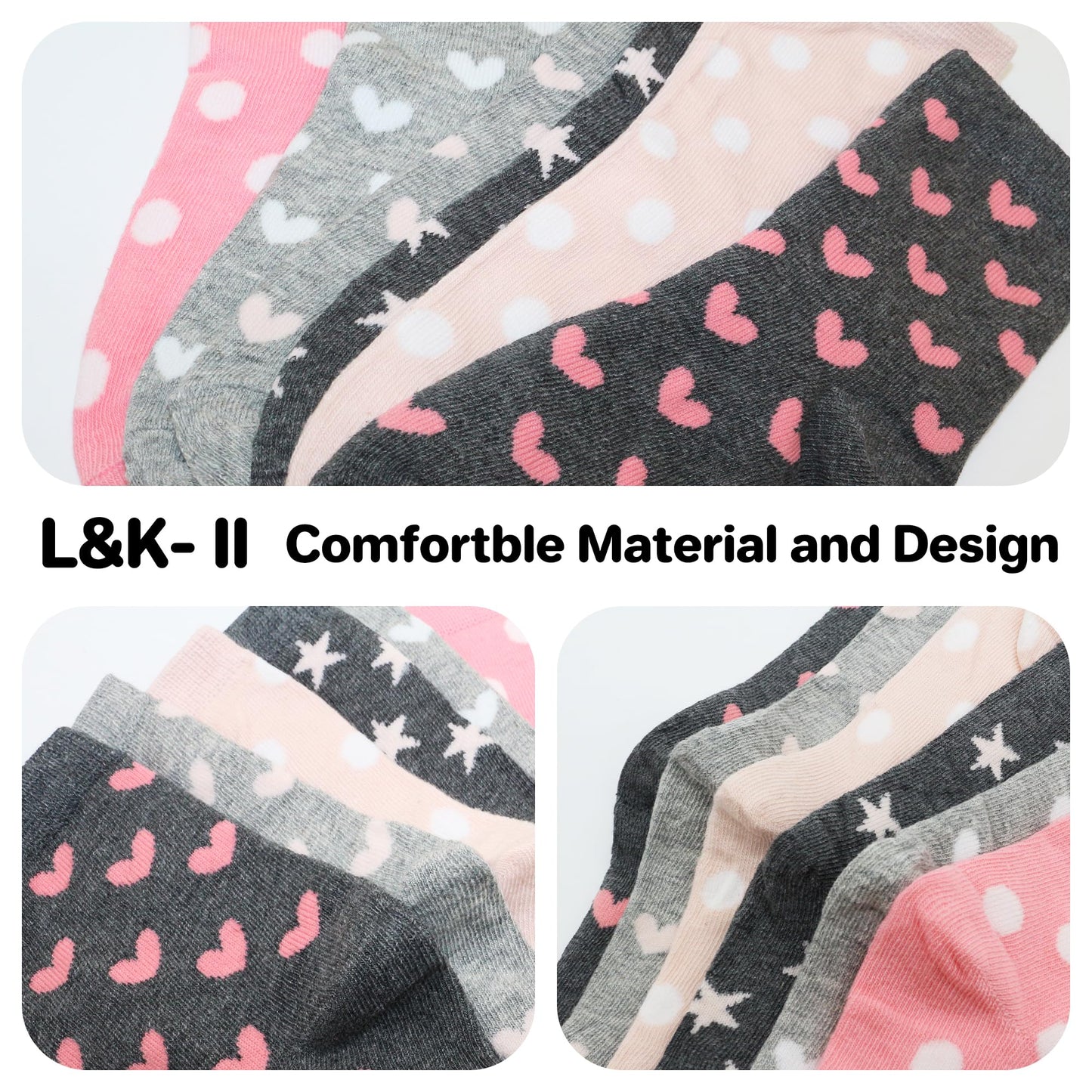 Libella 10/12er Kinder Mädchen Sneaker Socken Kids Füßlinge Sneakersocken bunt 2108VA