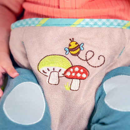 Bright Starts, Disney Baby, Winnie the Pooh Babywippe Babyschaukel mit Vibrationen, Automatischer Ausschaltfunktion, Melodien, Lautstärkeregler, Abnehmbarer Kopfstütze und Spielbogen