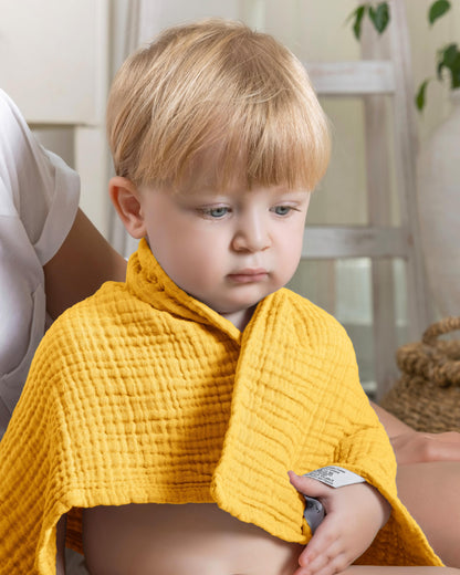LAYNENBURG 10er-Set Premium Spucktücher Baby aus extra weichem Musselin - 100% Baumwolle - 30x50cm - Oeko Tex 100 - Musselin-tücher als Mulltücher, Mullwindeln oder Stoffwindeln (weiß)