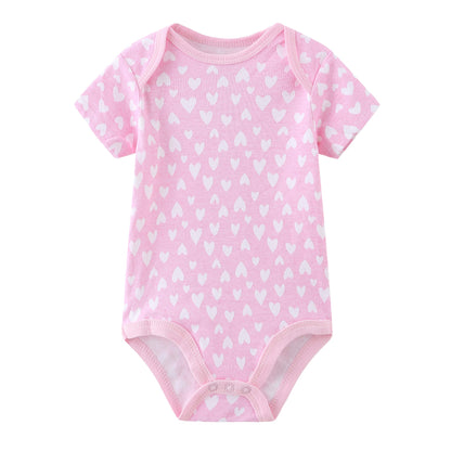 Kiddiezoom Baby-Body, Hose, Kleinkinder, Einteiler, Kleidung, Set, Outfits, für Jungen und Mädchen, Baumwollkappen, Kratzfäustlinge