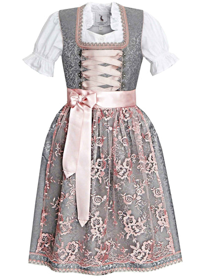 Alpenmärchen Children's Dirndl from Exclusive Collection Including Apron and Blouse, Many Other Models