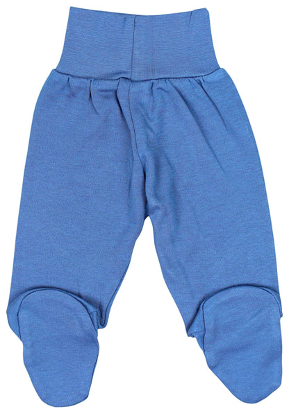 TupTam Pumphose Baby Jungen mit Fuß 3er Pack – Weiche Baby Hose aus Baumwolle mit Komfortbund