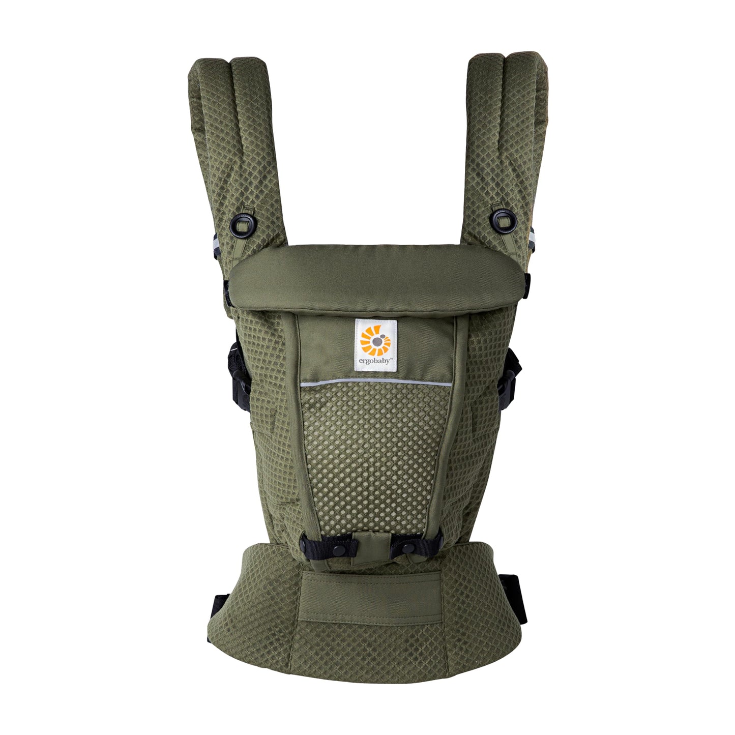 Ergobaby Adapt Babytrage für Neugeborene ab Geburt, 3-Positionen SoftFlex Mesh Ergonomische Babybauchtrage Rückentrage Baby-Tragetasche, Natural Beige, 1 Einheit