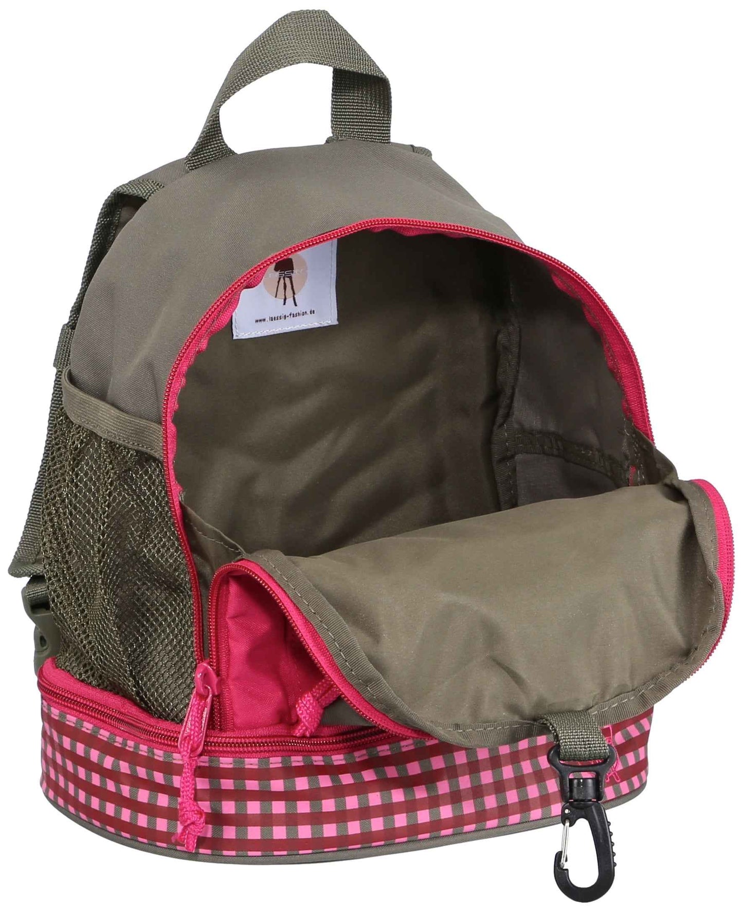 LÄSSIG Children's Backpack Nursery Bag with Chest Strap 6.5 L from 3 Years, Adventure Tractor, Kids Backpack