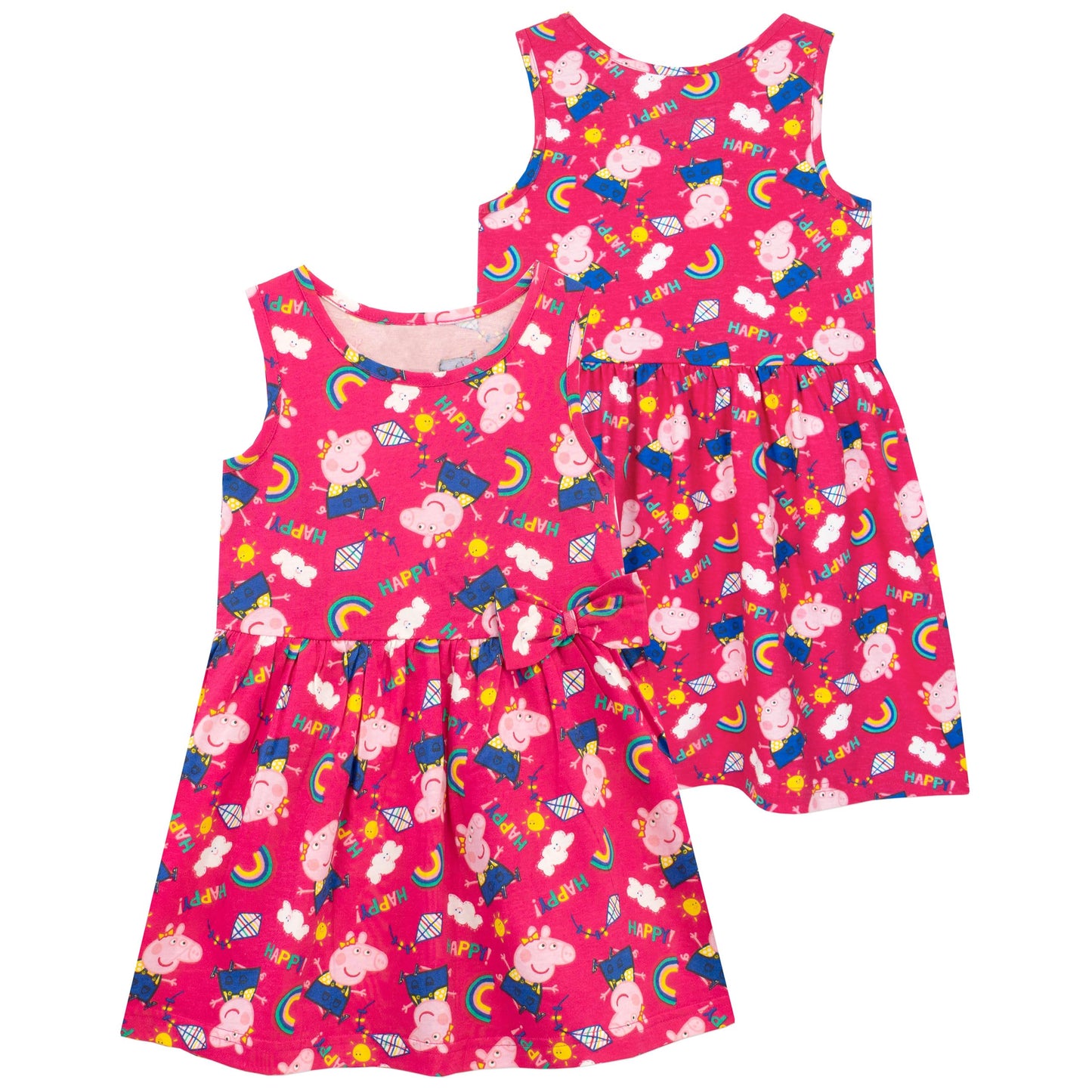 Peppa Pig Dress Girls Rainbow Summer Dress Girls Dresses for Girls