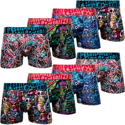 Pesail 5-10 pack boys' boxer shorts made of modal/cotton sizes 110-176 underwear retro shorts underpants 