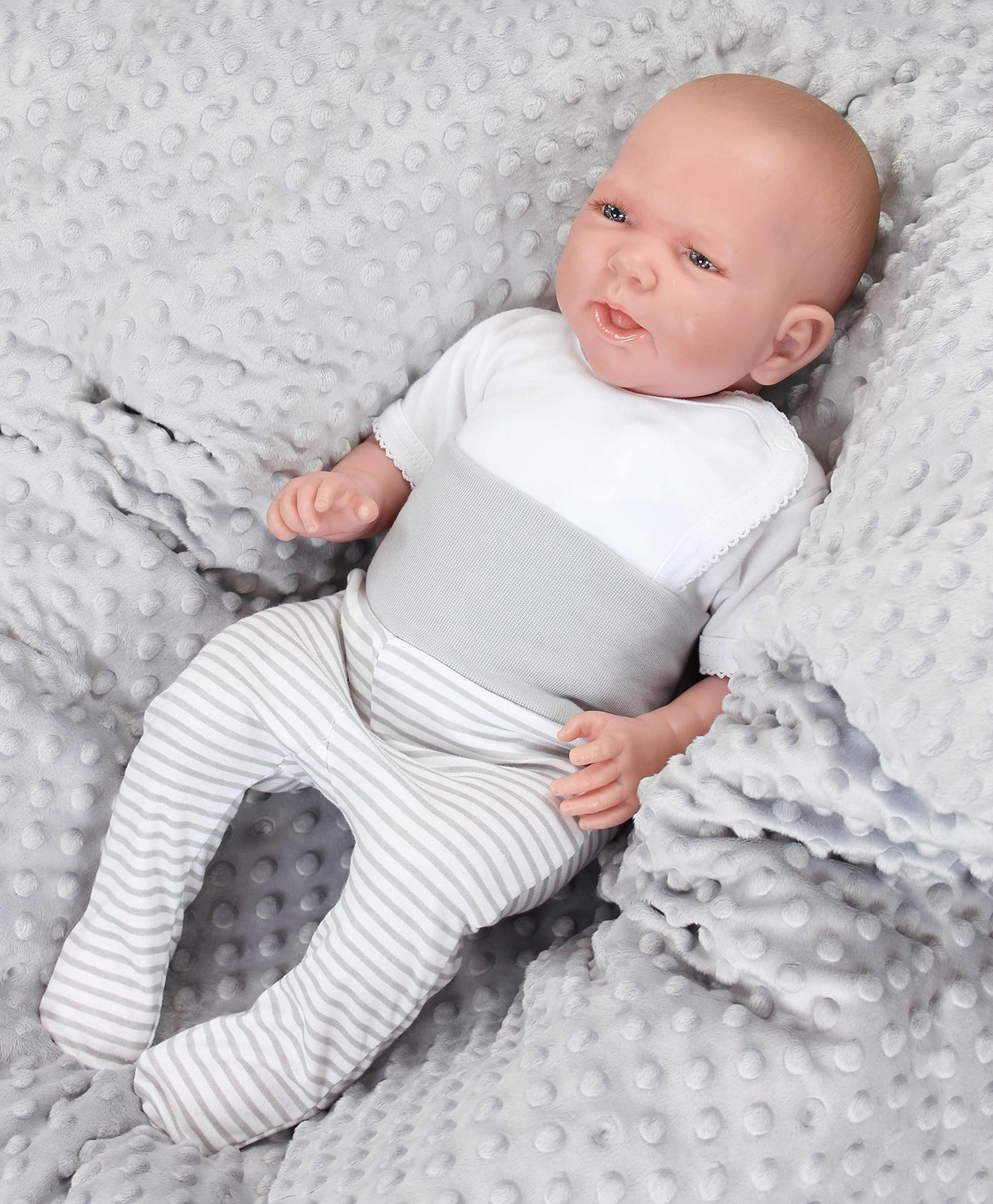 TupTam Pumphose Baby Jungen mit Fuß 3er Pack – Weiche Baby Hose aus Baumwolle mit Komfortbund