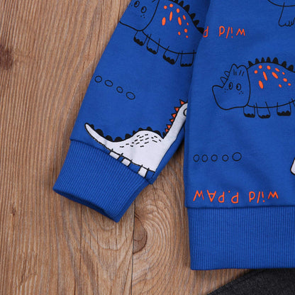 Geagodelia Baby Boys’ Clothing Set with Long Sleeve Top and Trousers