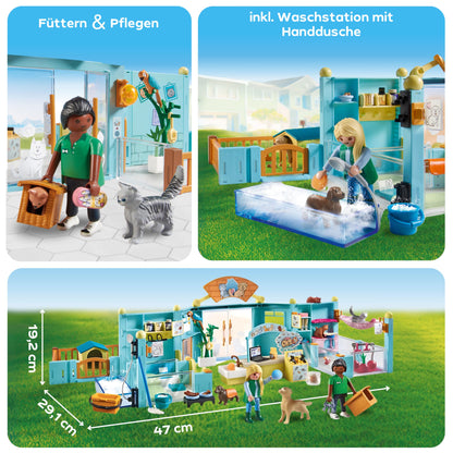 PLAYMOBIL Cat Café Cat Toy Child Animal Figure Set Toy for Children from 4 Years 71744
