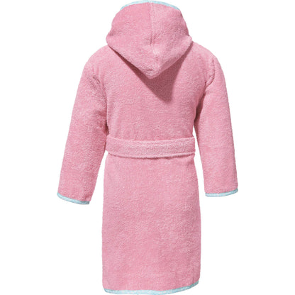 Erwin Müller Kinder-Waschhandschuh, Waschlappen, Frottier 2er-Pack rosa Größe 16x21 cm - angenehm weich, saugstark, langlebig, mit Webbordüre, Stickerei Elfen