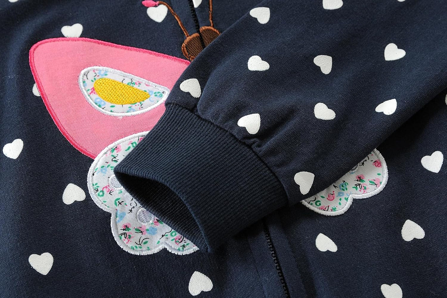 EULLA Children's Girls' Zip Up Hoodie Sweat Jacket Hooded Jacket Hooded Jacket Hoodie Long Sleeve Cotton Unicorn Pullover Hoodie Sweatshirt with Zip 92 98 104 110 116 122