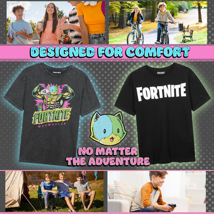 Get Trend T-Shirts für Jungen Teenager Einzeln oder im 2er Pack Weich Tshirt Kurzarm Gamer T Shirt Kinder Geschenk