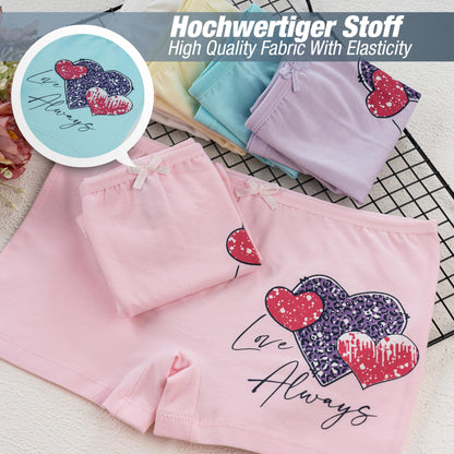 LOREZA ® 10er Pack Mädchen Pantys Boxershorts Unterwäsche aus Baumwolle - Gr. 92-170