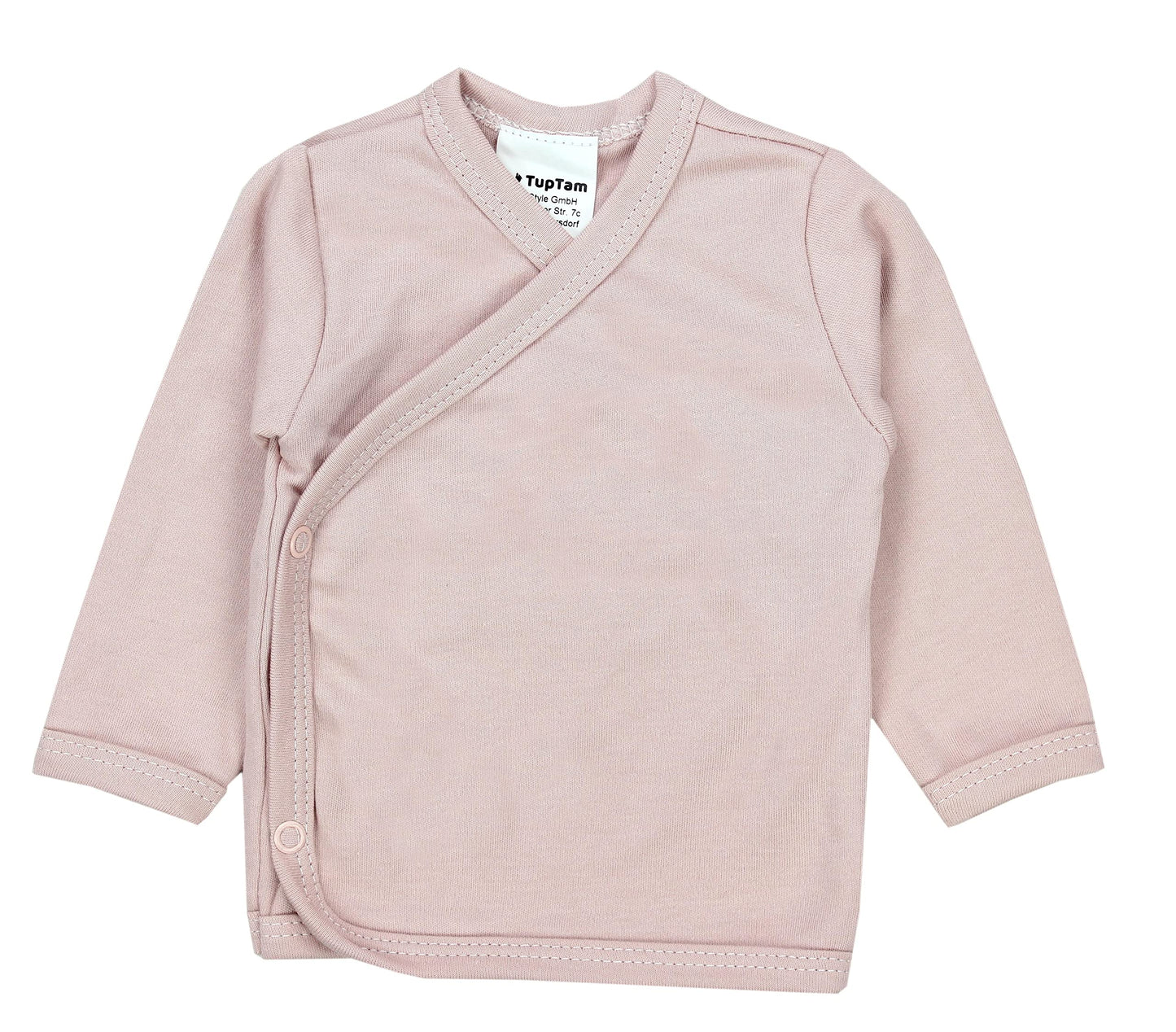 TupTam Baby Mädchen Langarm Wickelshirt Baumwolle 5er Set