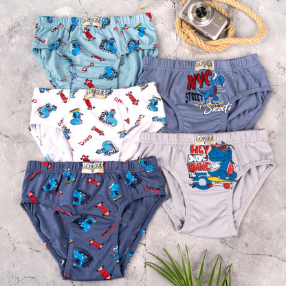 LOREZA ® 10 Pack Jungen Slips aus Baumwolle Unterhosen Größe 92-158