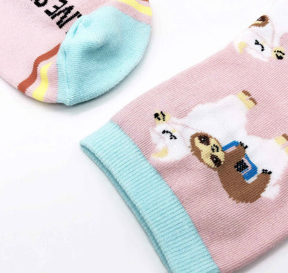Belloxis Women's Socks 39-42 Horse Girls Gift Knee Socks Women's Rider Cotton Socks