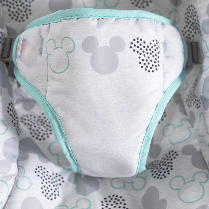 Bright Starts, Disney Baby, Winnie the Pooh Babywippe Babyschaukel mit Vibrationen, Automatischer Ausschaltfunktion, Melodien, Lautstärkeregler, Abnehmbarer Kopfstütze und Spielbogen